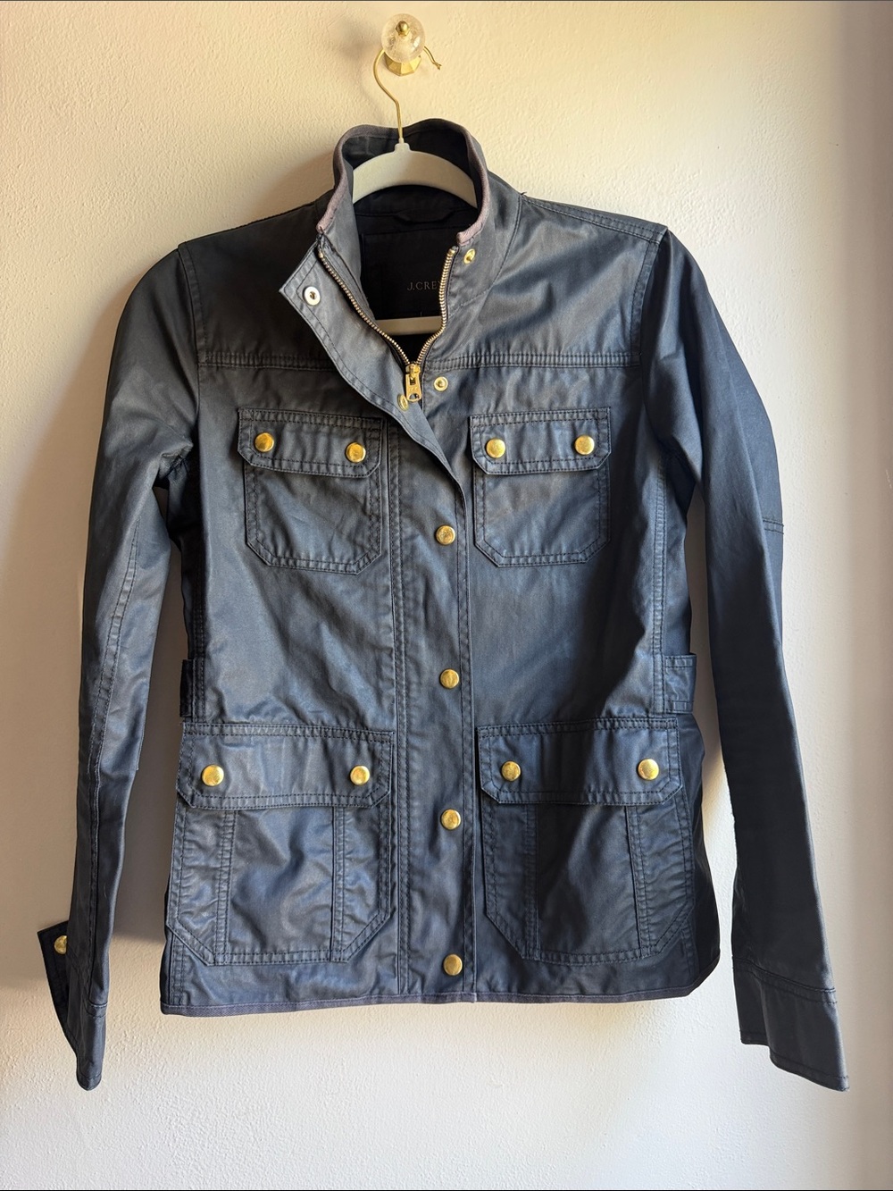 J. Crew Women's Utility Jacket featuring Waxed Cotton
